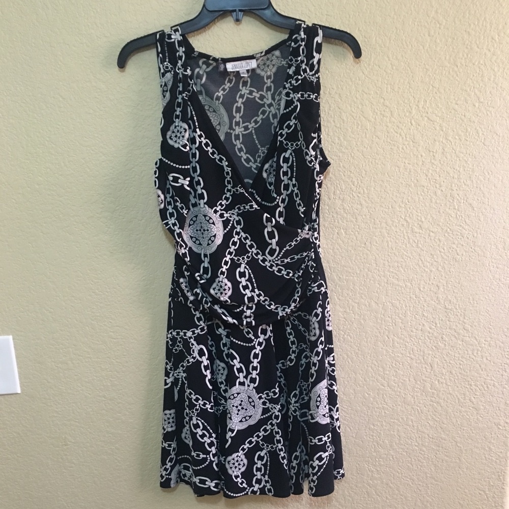Cute black and white chain dress